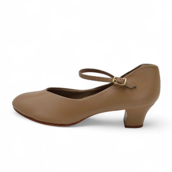 Capezio Women's Size 11 Caramel Jr. Footlight 1.5" Heel Character Dance Shoes - Picture 7 of 14